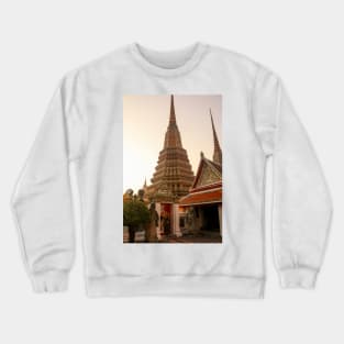 Third entrance view to Phra Chedi Rai at Wat Pho Crewneck Sweatshirt